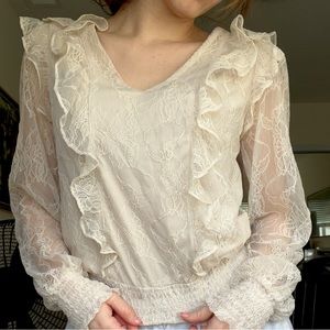 coquette frilly top!